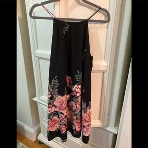 Peppermint black floral dress